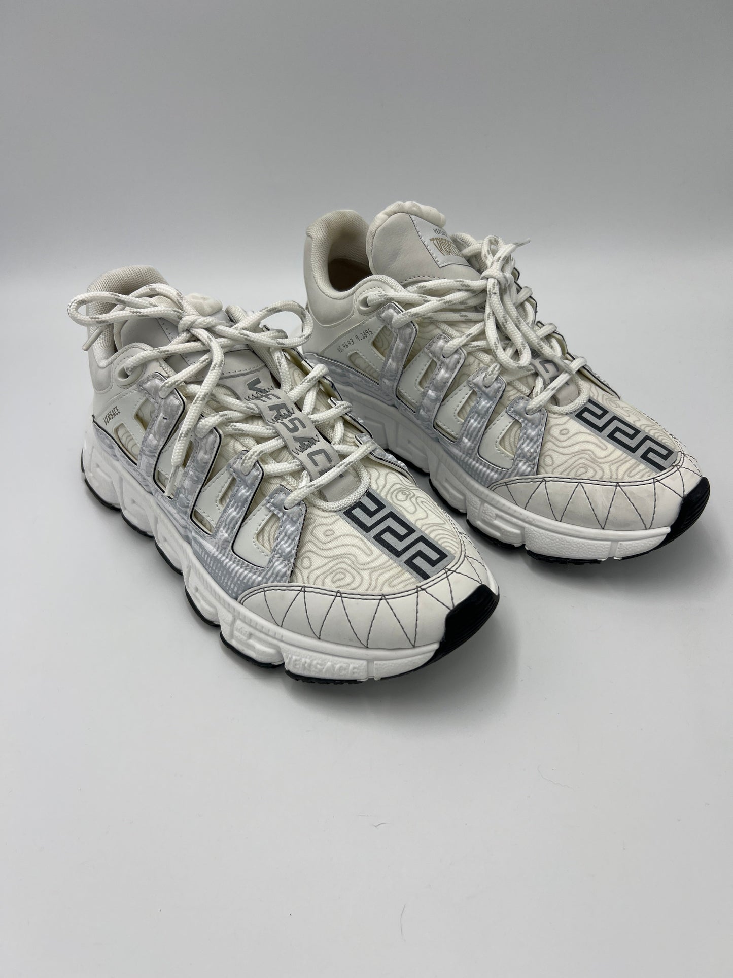 New! Versace Trigreca Luxury Designer Sneakers, Size: 8.5 (38.5)