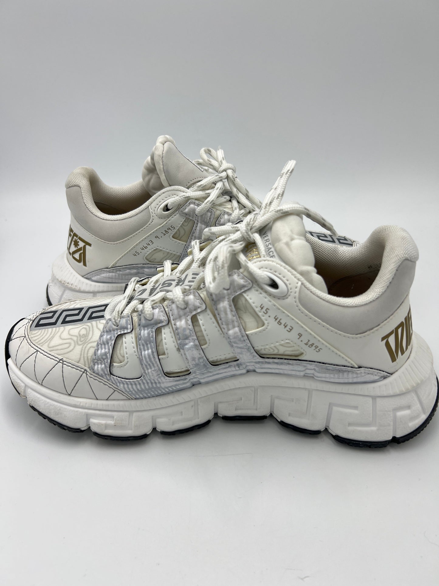 New! Versace Trigreca Luxury Designer Sneakers, Size: 8.5 (38.5)