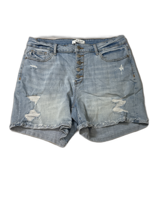 Shorts By Judy Blue In Blue Denim, Size: 1x