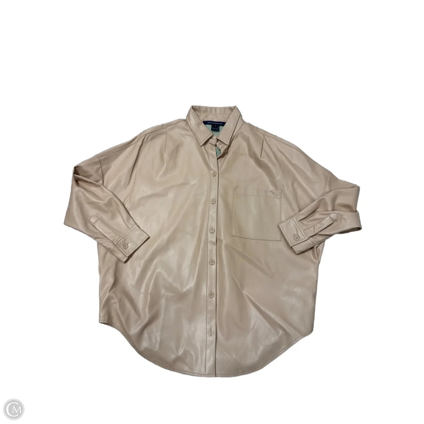 Blouse Long Sleeve By French Connection In Orange, Size: S