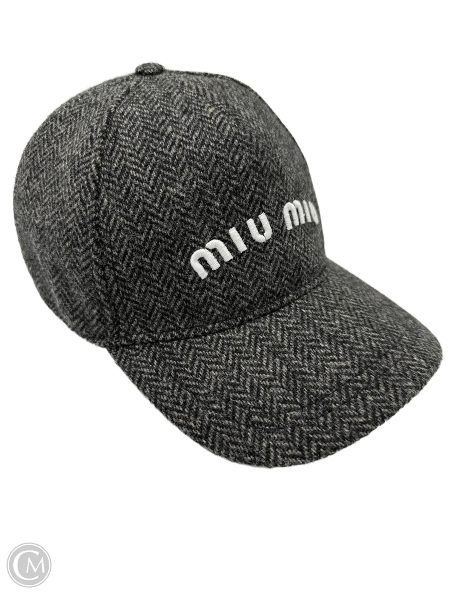 Miu Miu Baseball Chevron Wool Luxury Hat