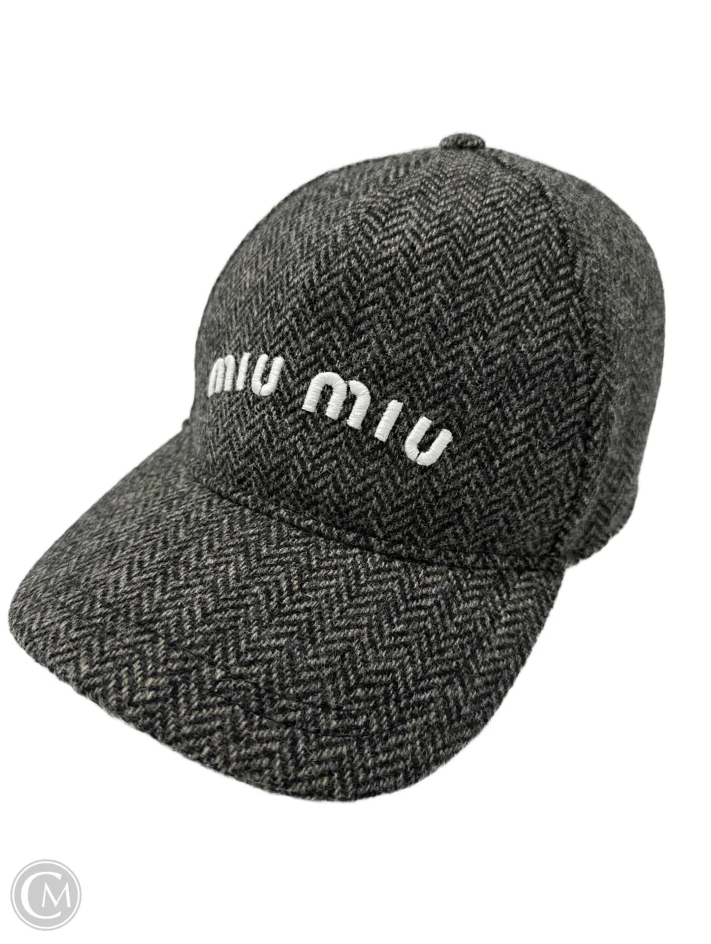 Miu Miu Baseball Chevron Wool Luxury Hat