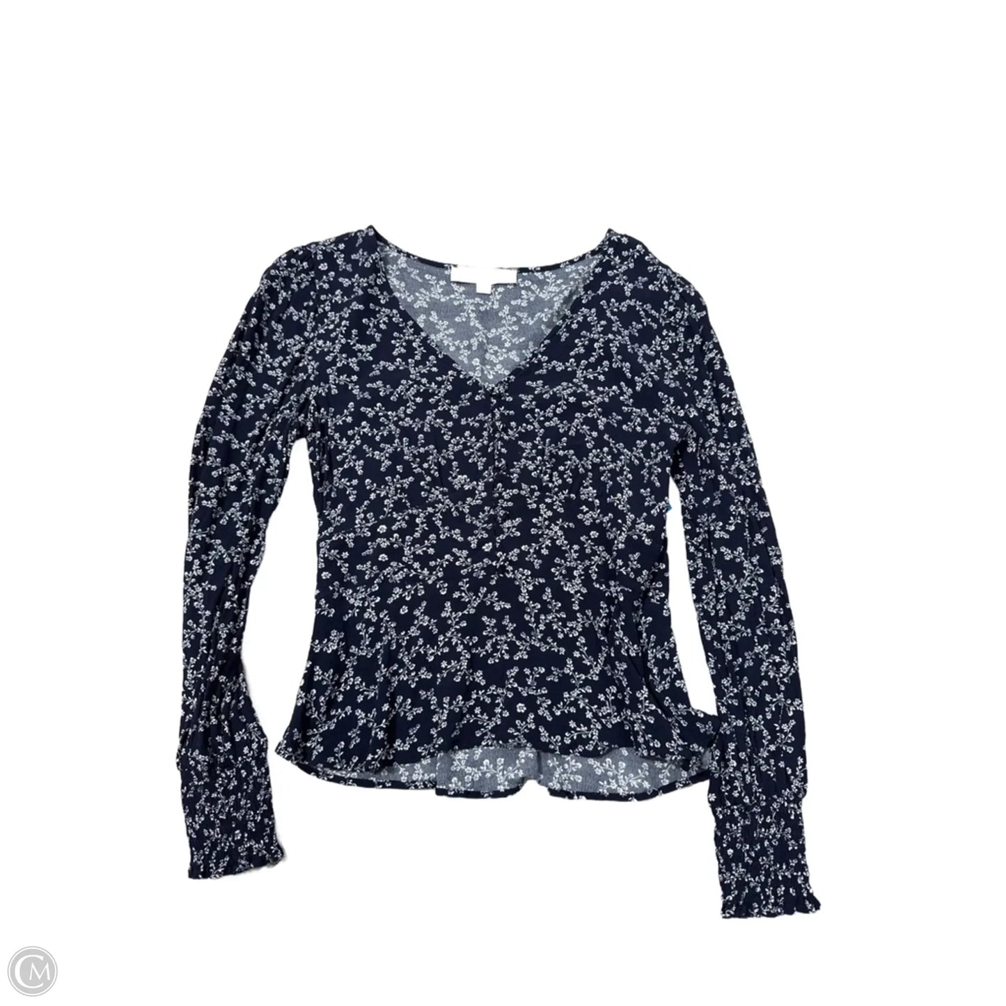 Top Long Sleeve By Loft In Navy, Size: 0