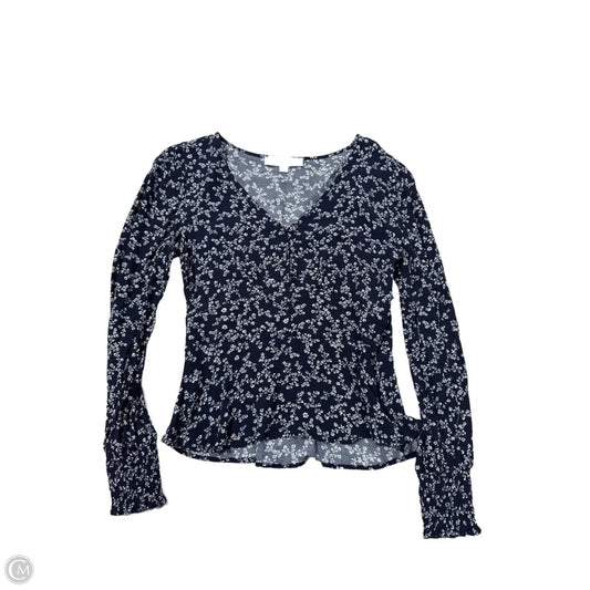 Top Long Sleeve By Loft In Navy, Size: 0