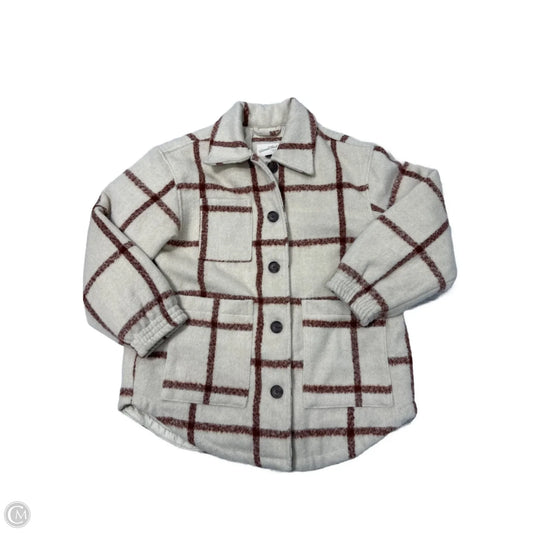 Coat Peacoat By Universal Thread In Cream, Size: M