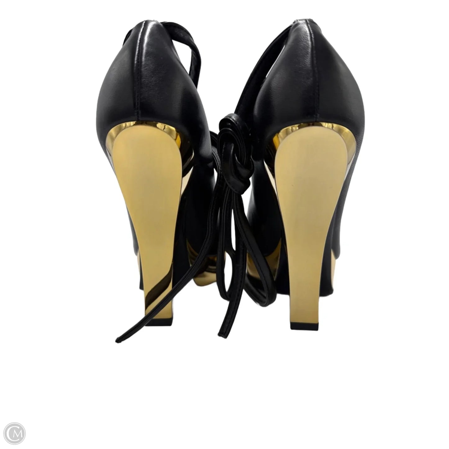 Tom Ford Lux Nappa Tie Luxury Designer Heels, Size: 7.5