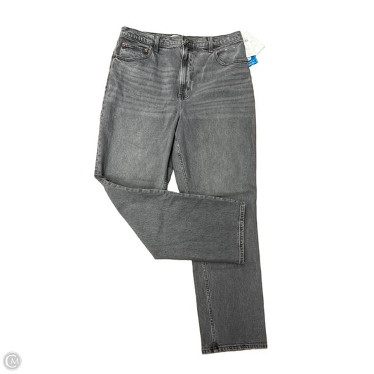 Jeans Wide Leg By Abercrombie And Fitch In Grey, Size: 14