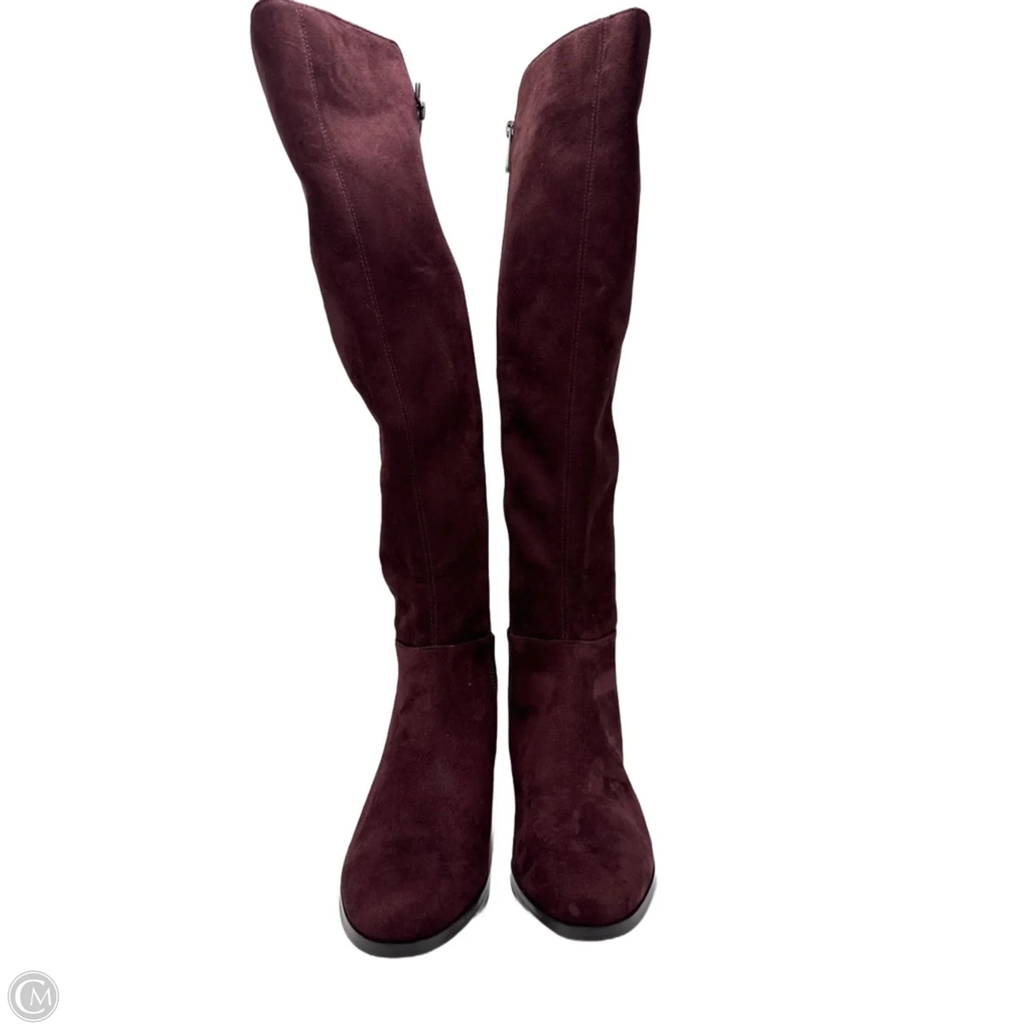 Boots Designer By Michael Kors In Purple, Size: 6