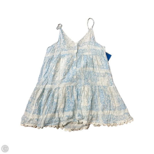 Dress Casual Short By Chelsea And Violet In Blue & White, Size: L
