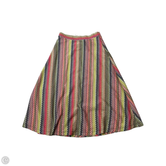 Skirt Midi By Maeve In Green & Pink, Size: M