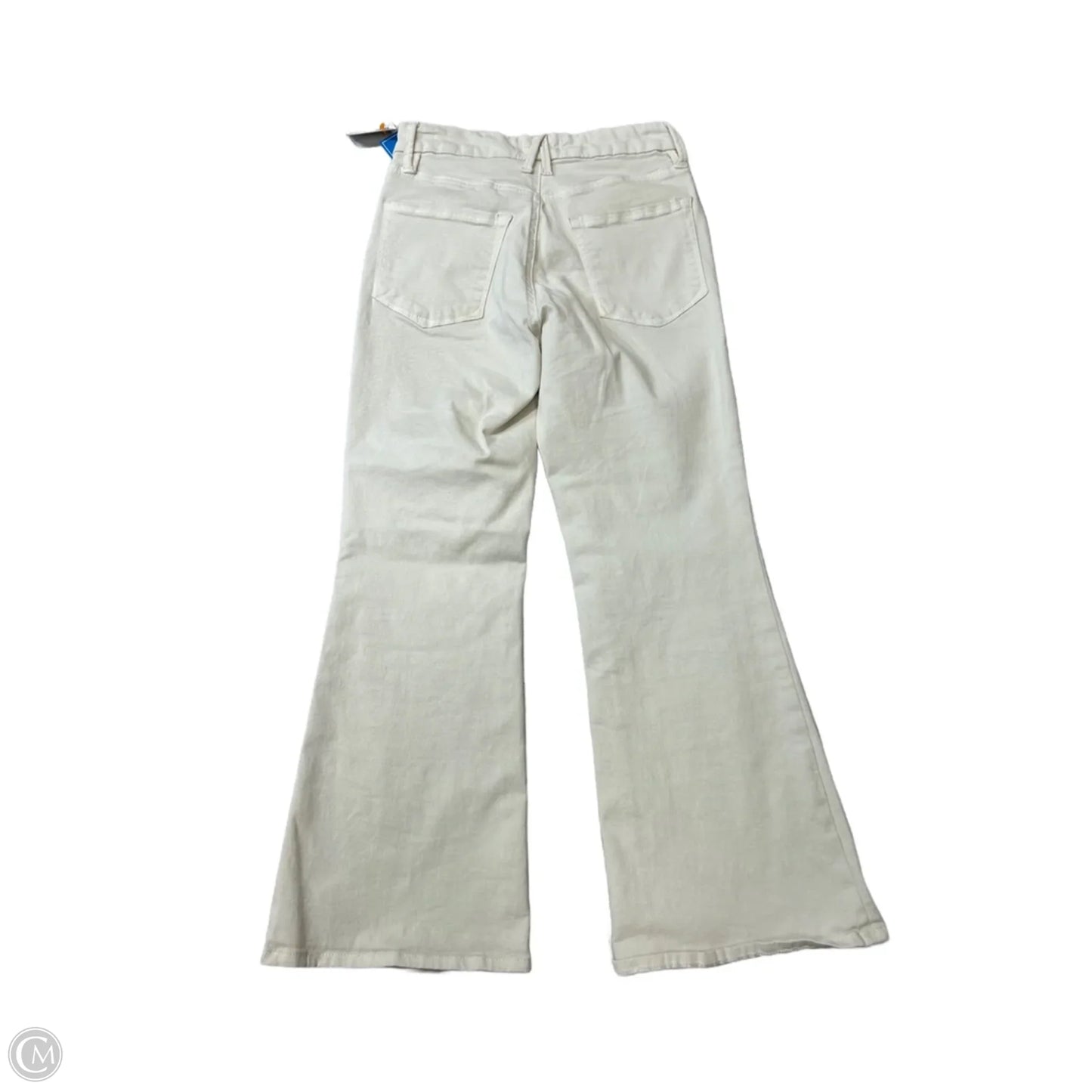 Jeans Flared By Good American In Cream, Size: 2