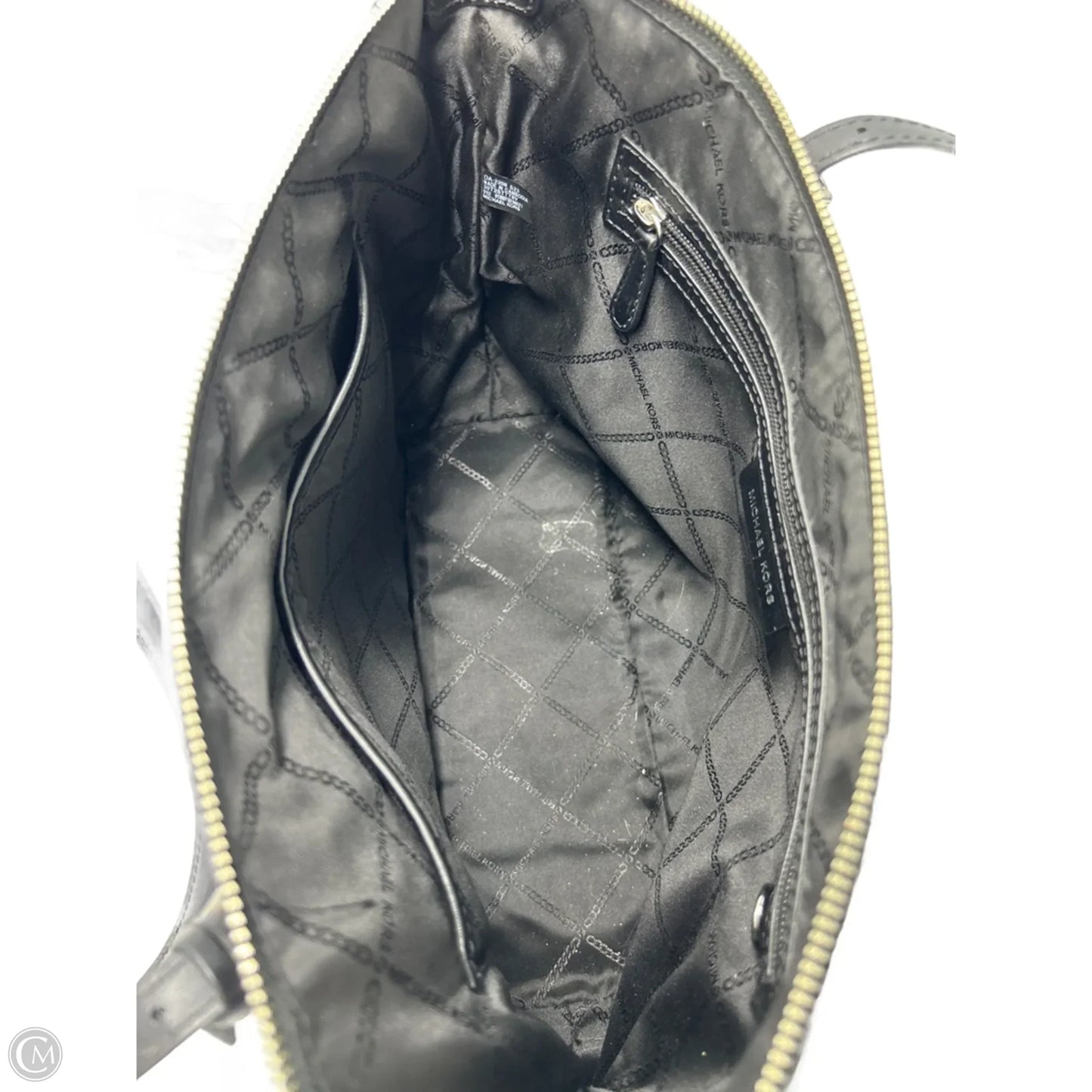 Handbag Designer By Michael Kors Black Monogram