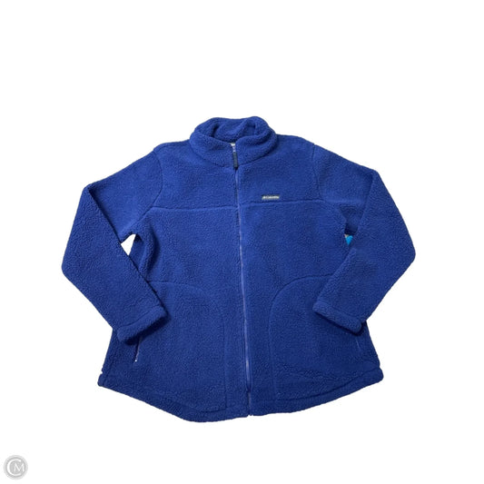 Jacket Fleece By Columbia In Blue, Size: Xxl