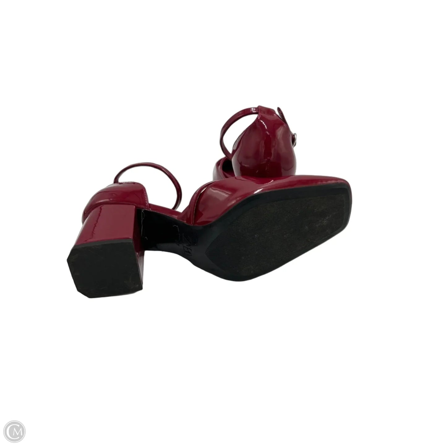 Shoes Heels Block By Zara In Red, Size: 7