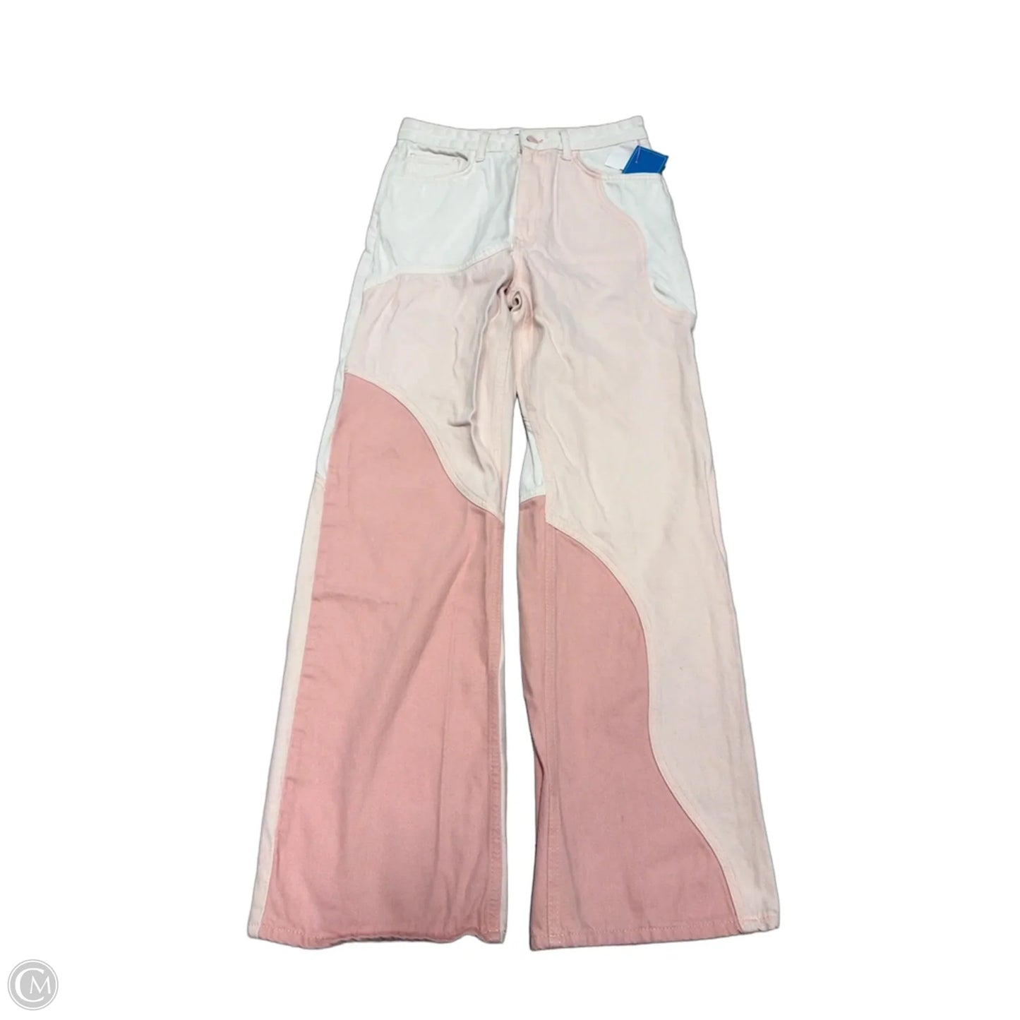 Jeans Straight By Bershka In Pink, Size: 6