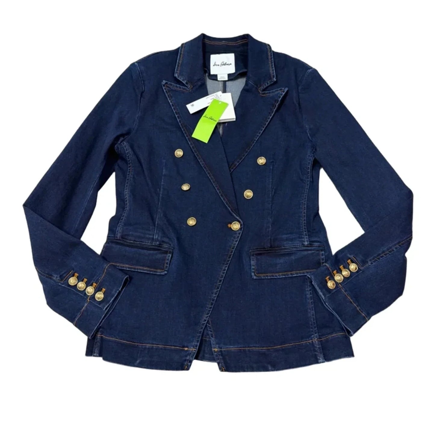 New! Blazer By Sam Edelman In Blue Denim, Size: S