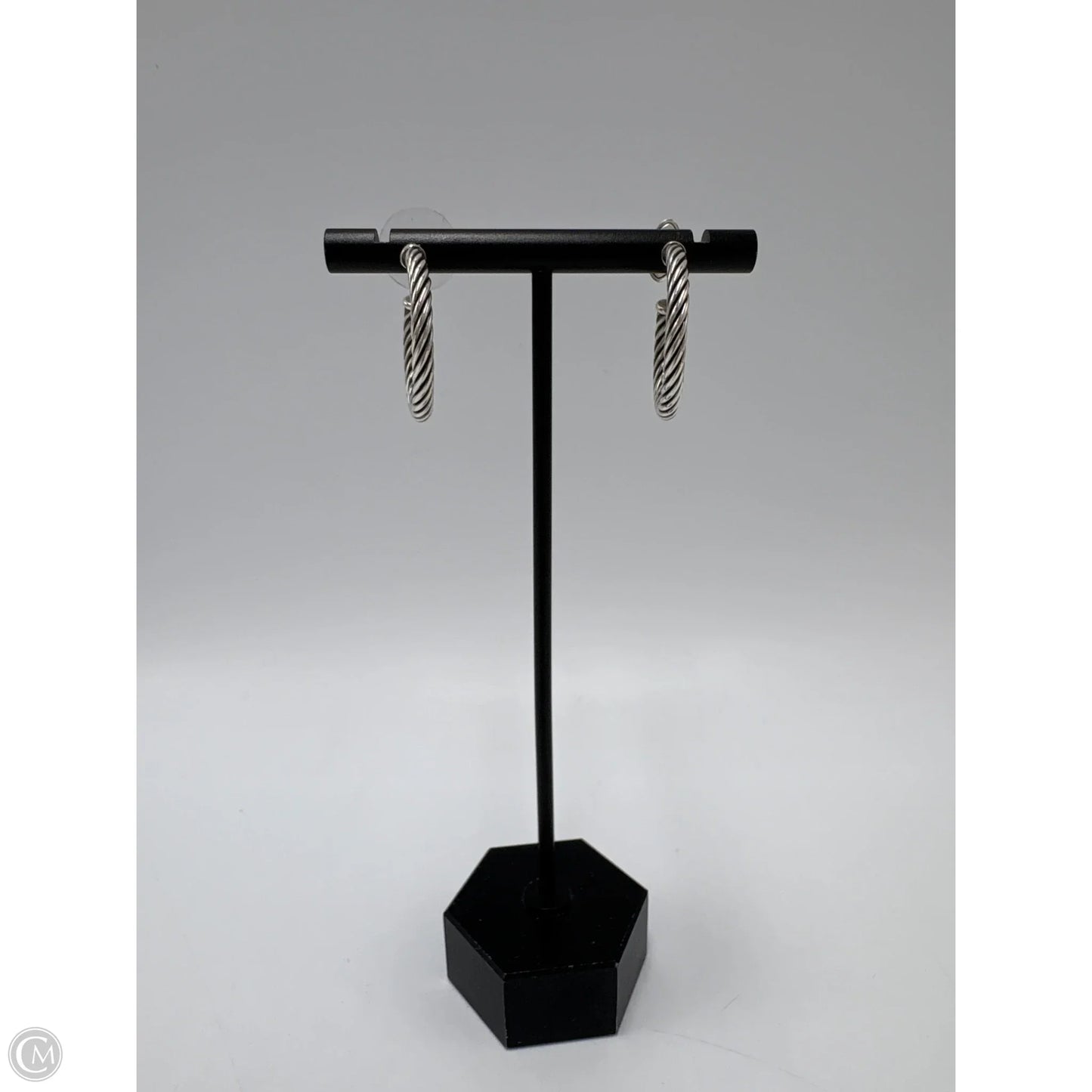 David Yurman Cable Hoop 925 Silver Luxury Earrings