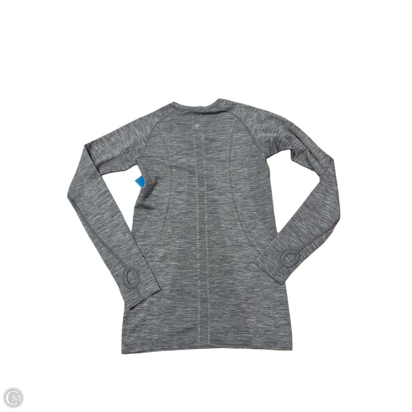 Athletic Top Long Sleeve Crewneck By Lululemon In Grey, Size: S
