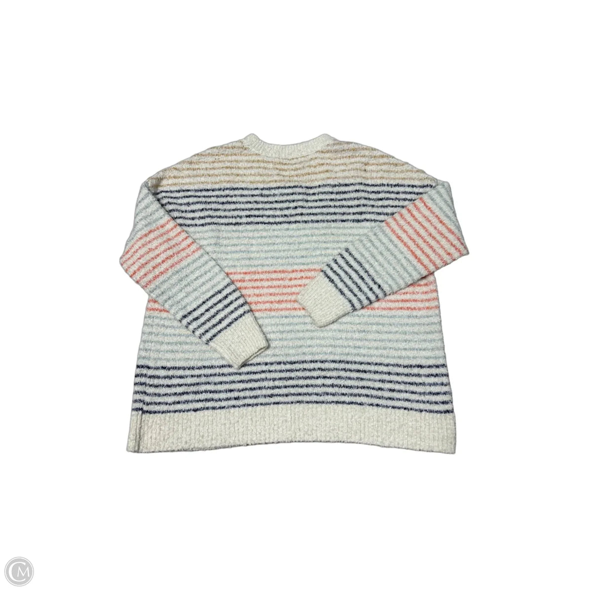 Pink Clover Sweater in Cream, Size 1X