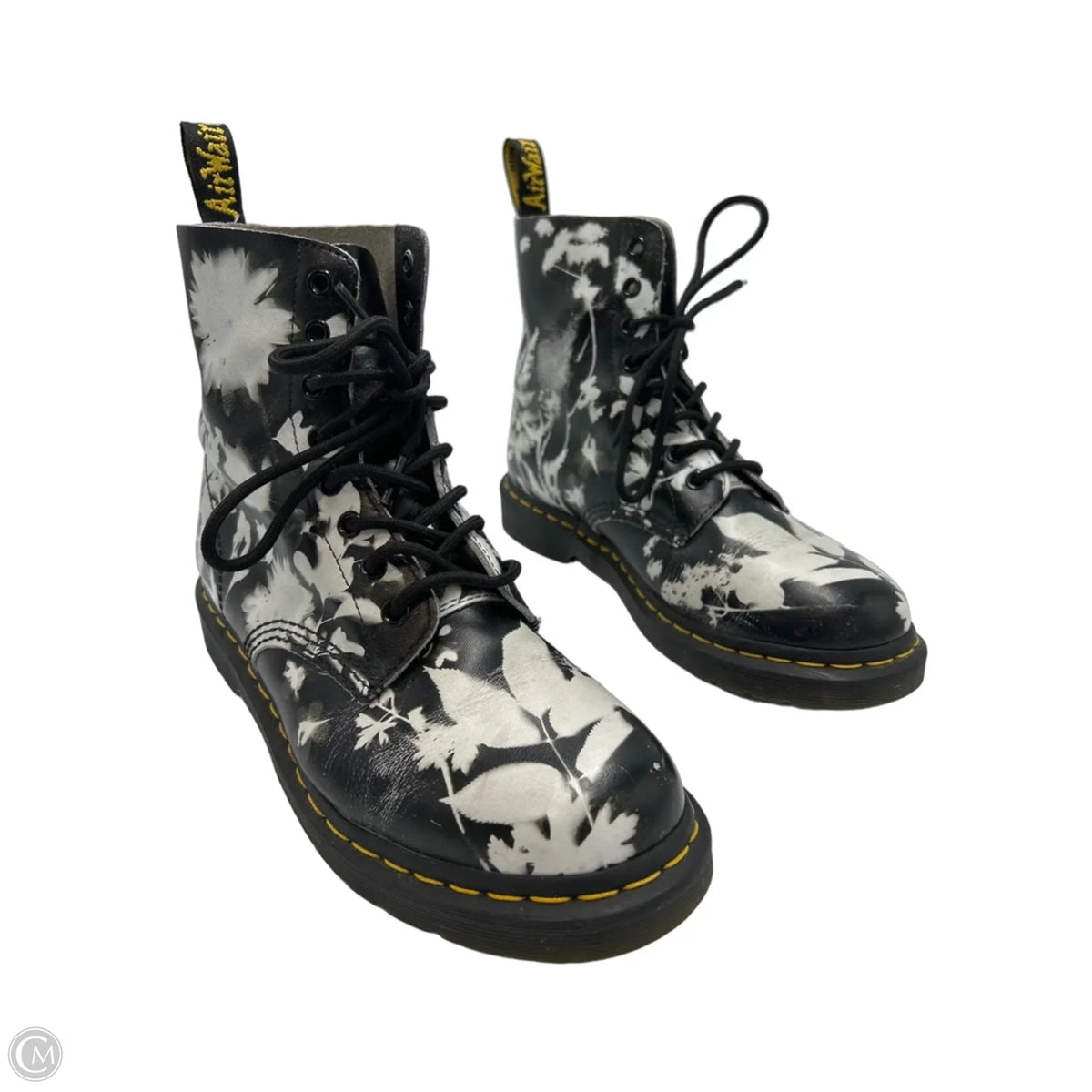 Dr. Martens Designer Boots in Black & White, Size 10