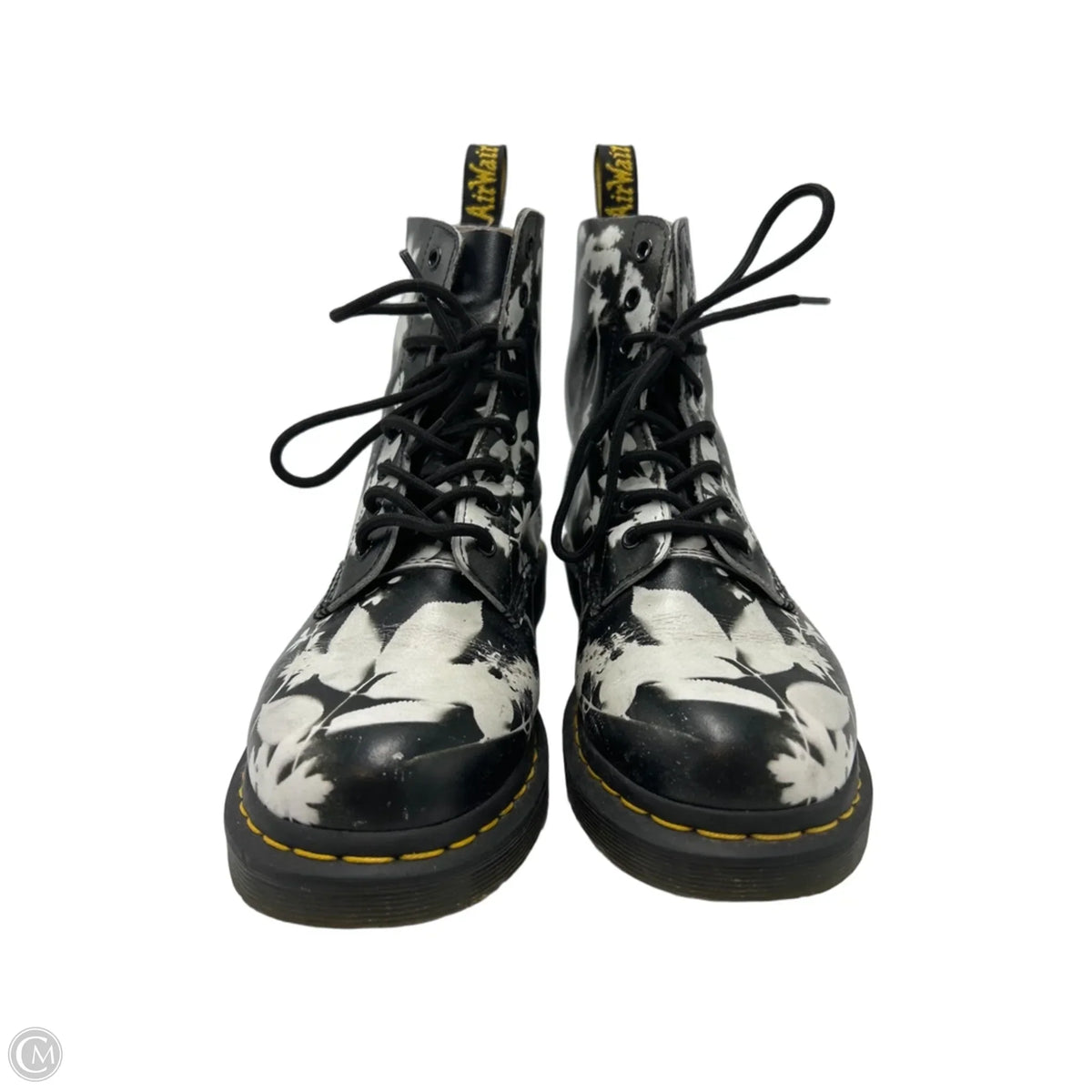 Dr. Martens Designer Boots in Black & White, Size 10