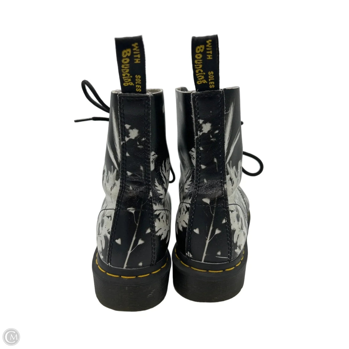 Dr. Martens Designer Boots in Black & White, Size 10