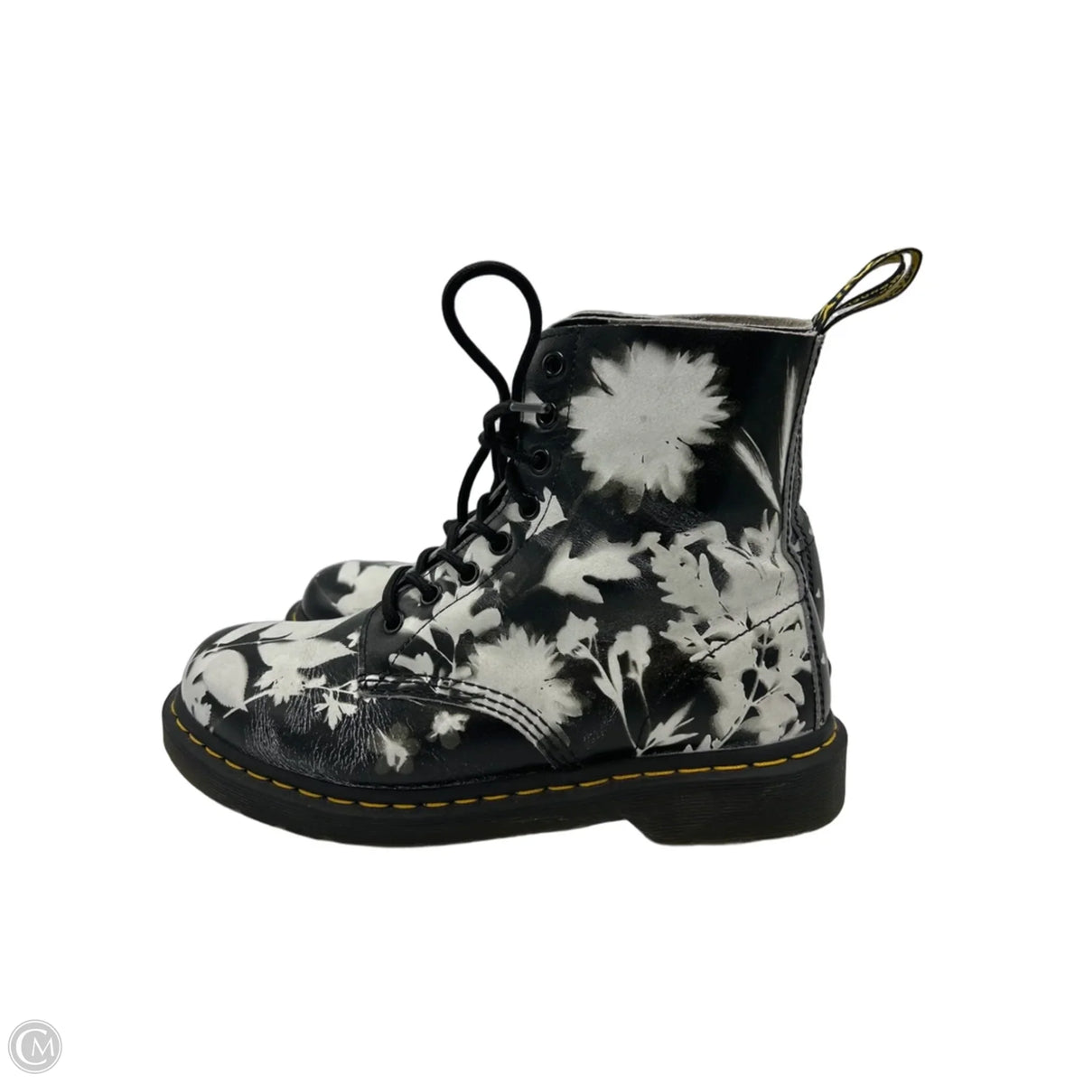 Dr. Martens Designer Boots in Black & White, Size 10