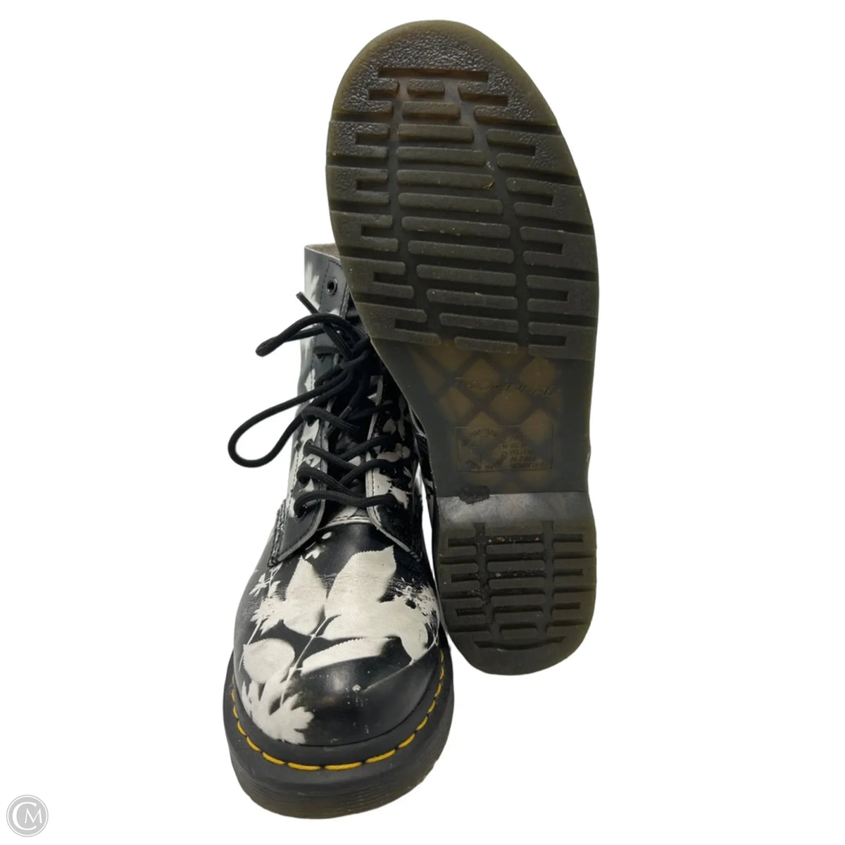 Dr. Martens Designer Boots in Black & White, Size 10
