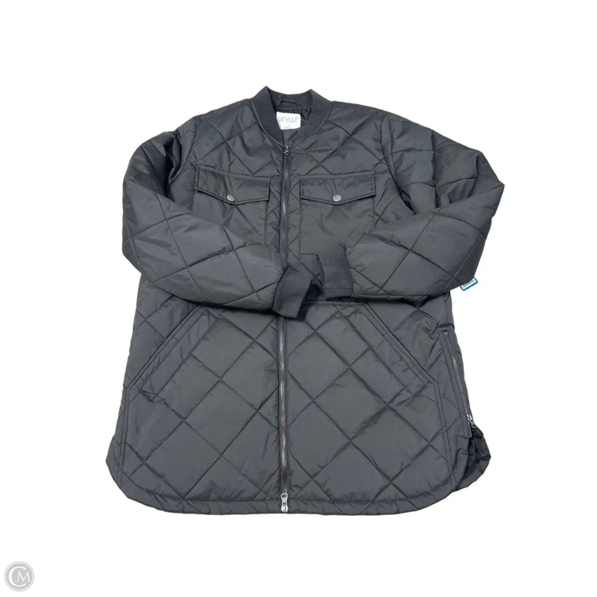 Stylus Parka Coat in Black, Size L