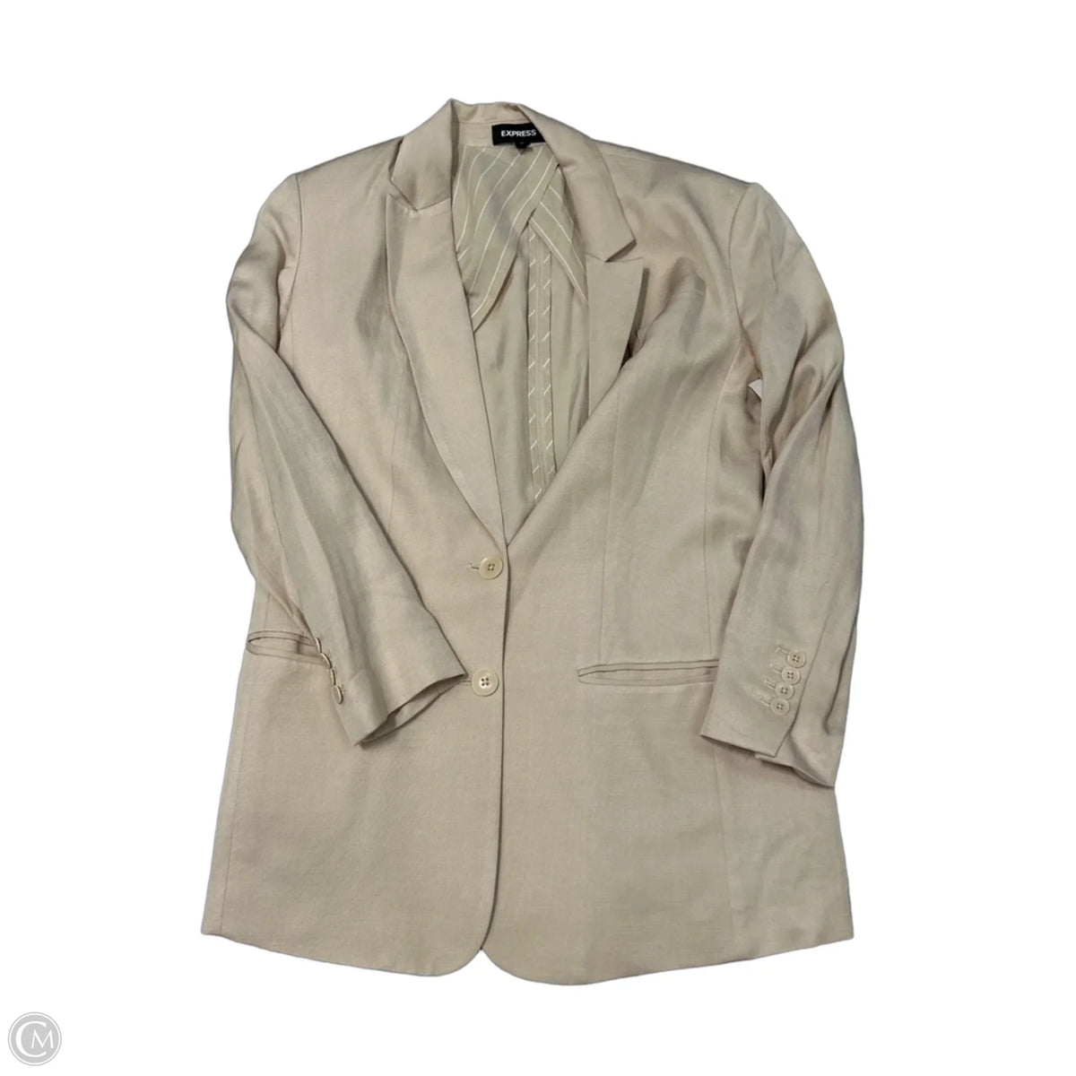 Blazer By Express In Cream, Size: Xs