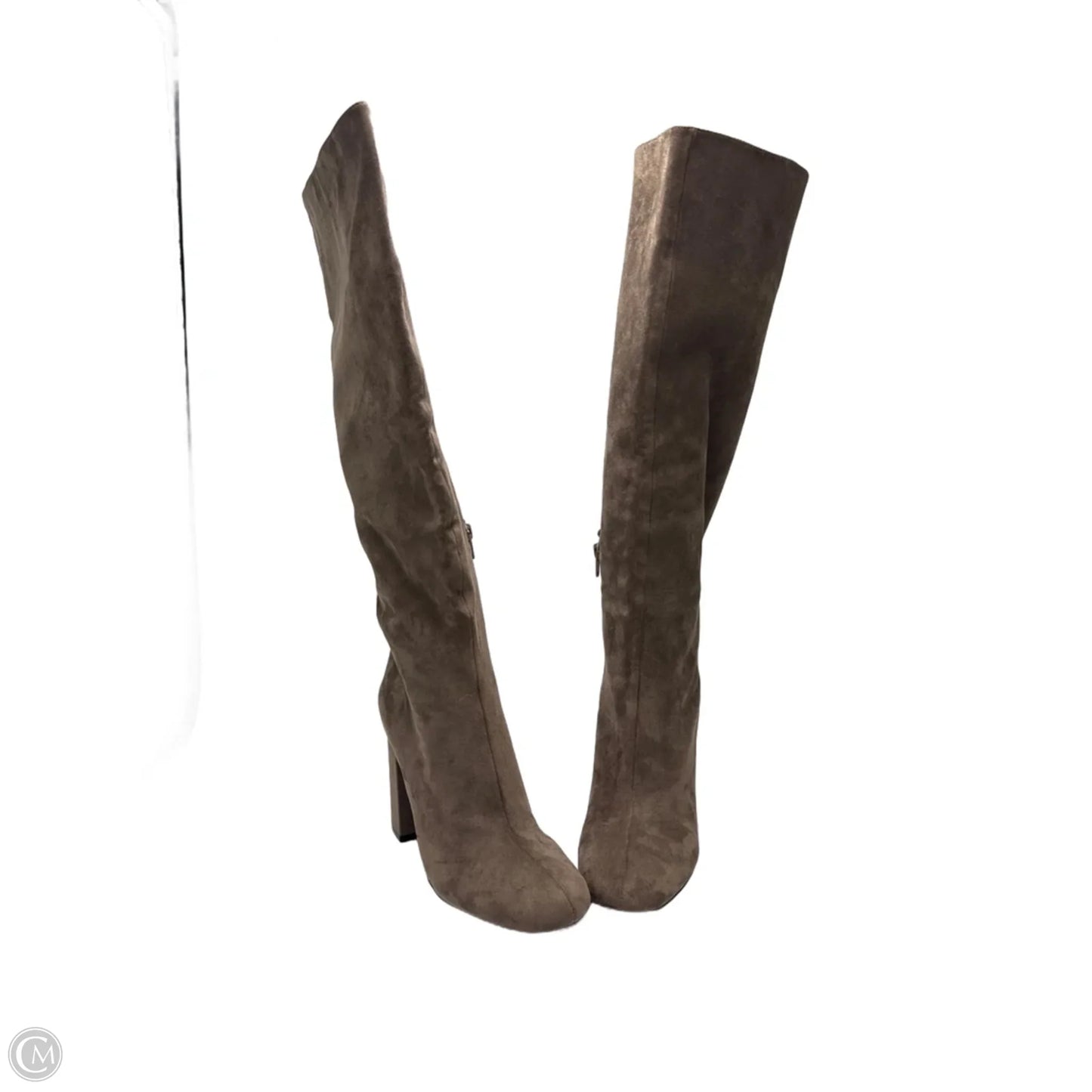 Boots Knee Heels By Jeffrey Campbell In Brown, Size: 7