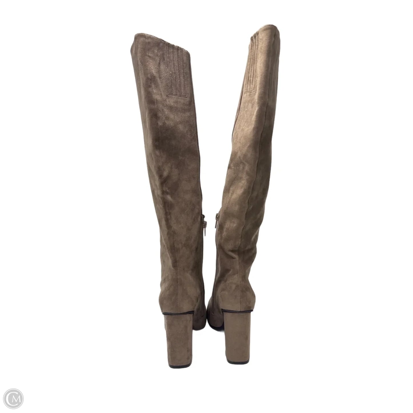 Boots Knee Heels By Jeffrey Campbell In Brown, Size: 7