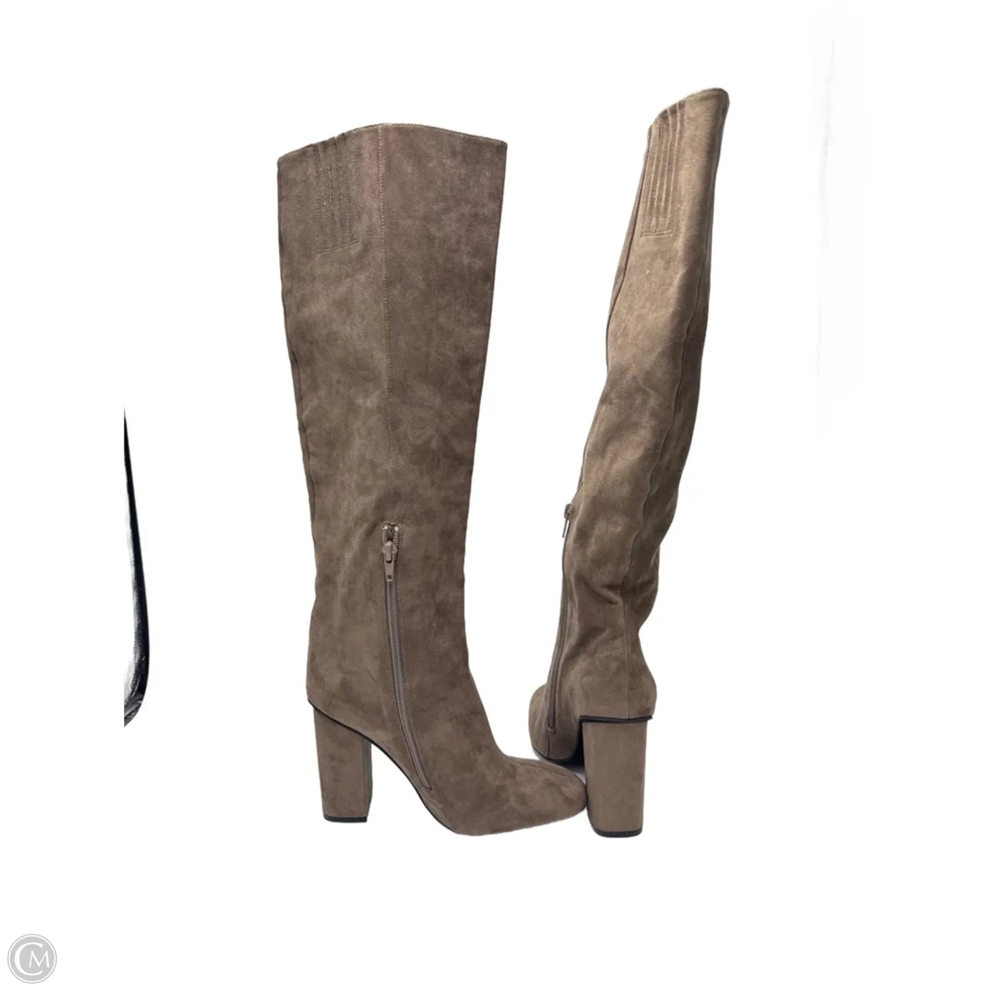 Boots Knee Heels By Jeffrey Campbell In Brown, Size: 7