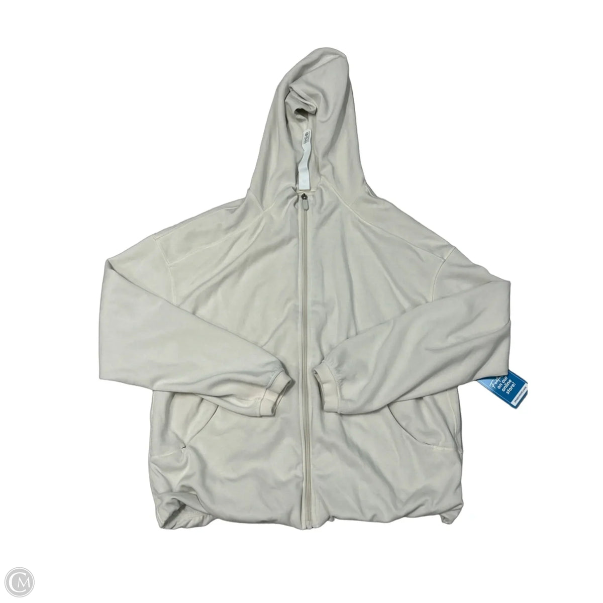 Athletic Jacket By Lululemon In White, Size: M