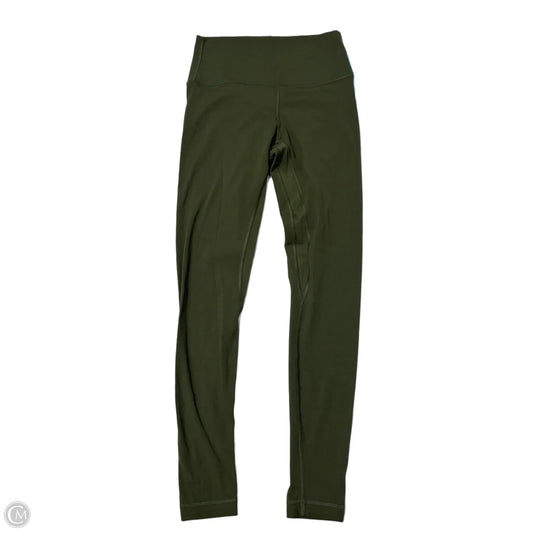 Athletic Leggings By Lululemon In Green, Size: 4