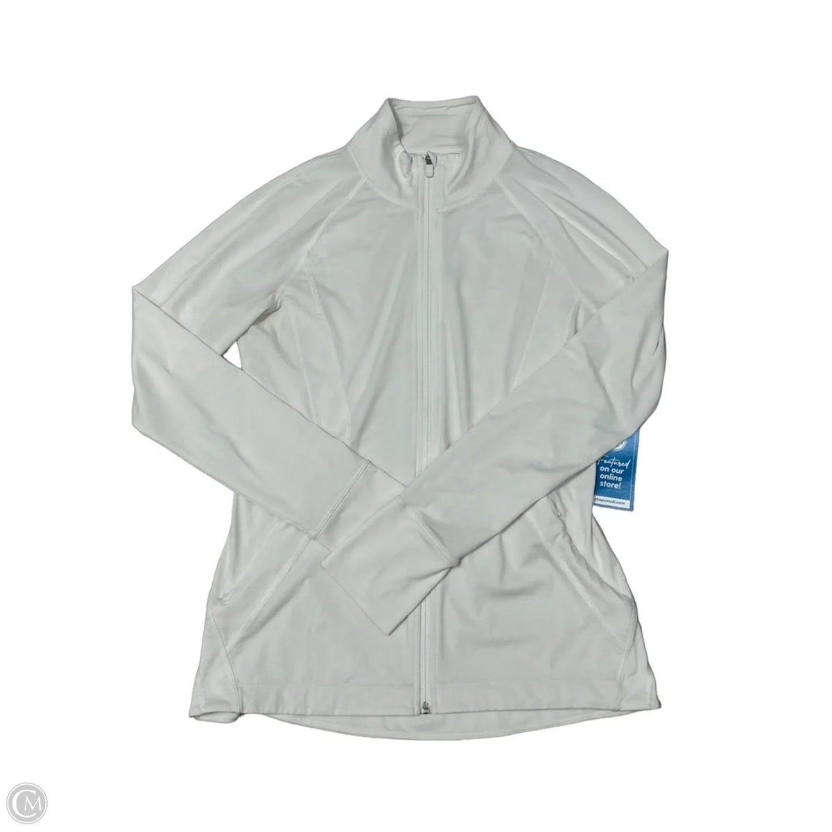 Athletic Jacket By Athleta In White, Size: M