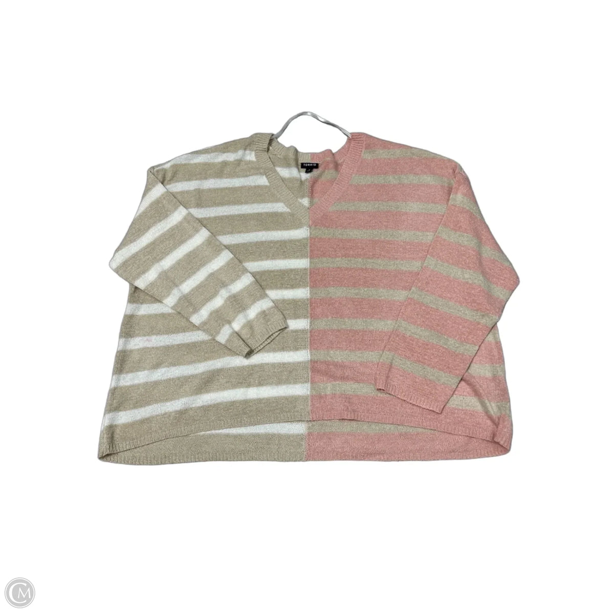 Torrid Sweater in Brown & Pink, Size 3X