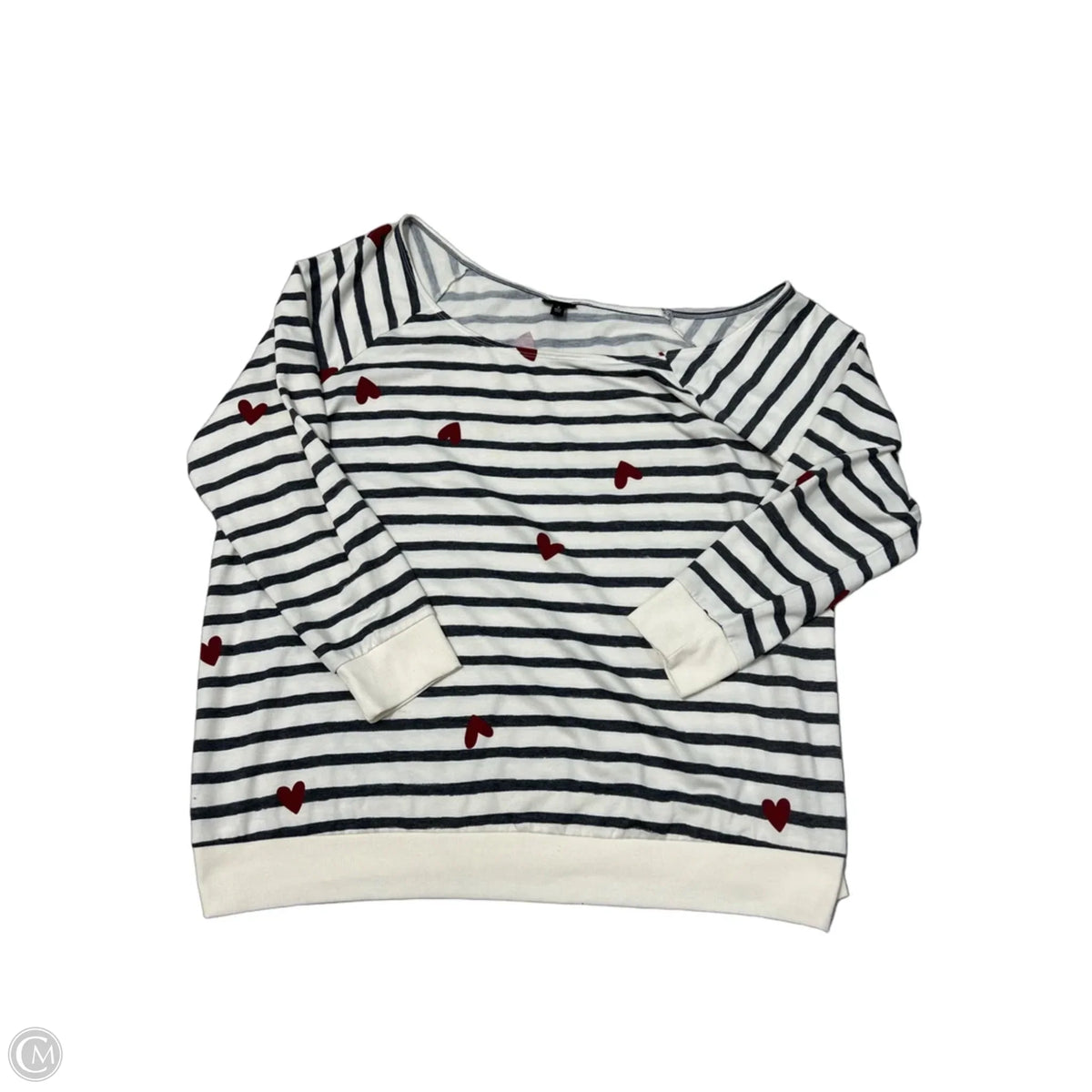 Torrid Long Sleeve Top in Striped Pattern, Size 3X
