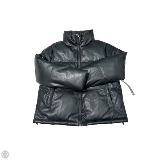 Madden Girl Quilted Jacket in Black, Size M