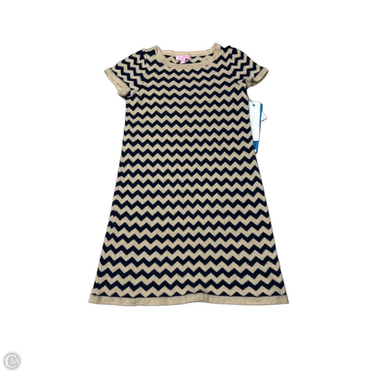 Lilly Pulitzer Designer Dress in Blue & Gold, Size M