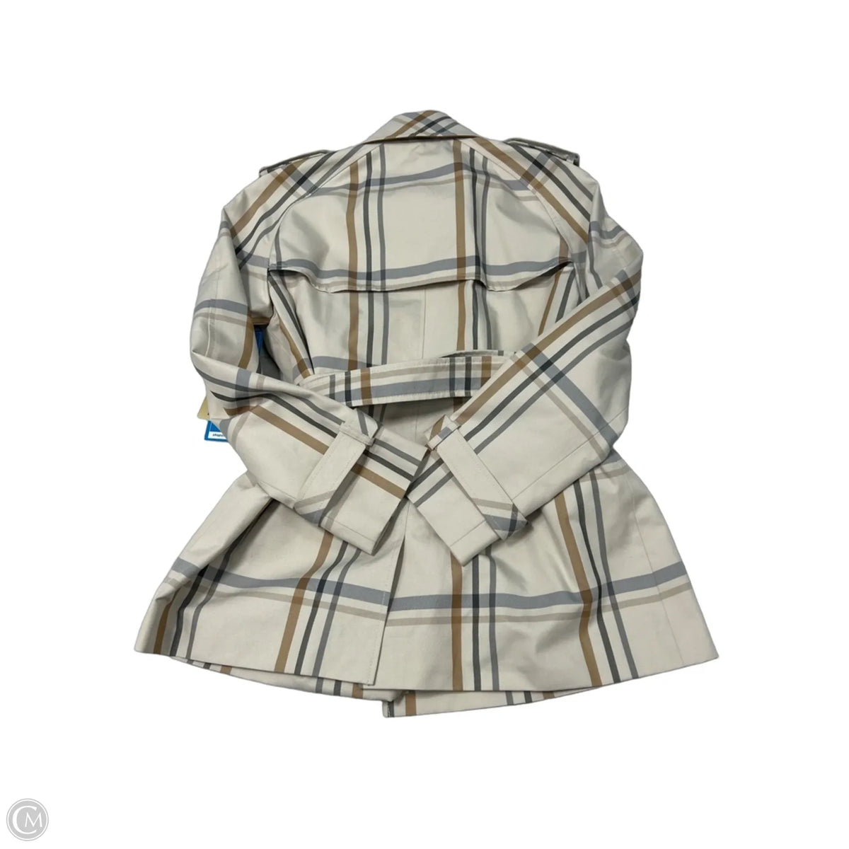 Coach Plaid Designer Coat, Size L