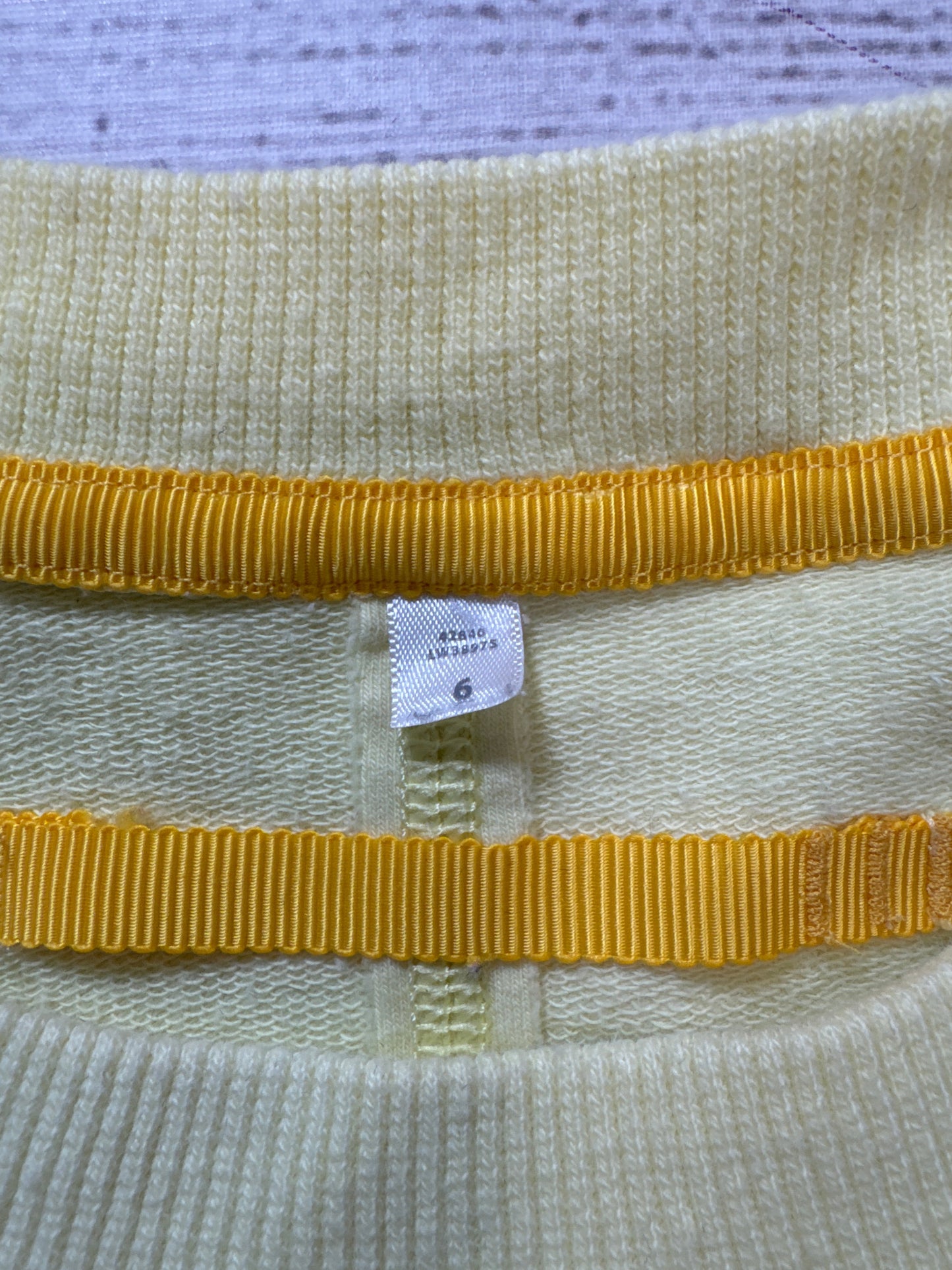 Athletic Top Long Sleeve Collar By Lululemon In Yellow, Size: S