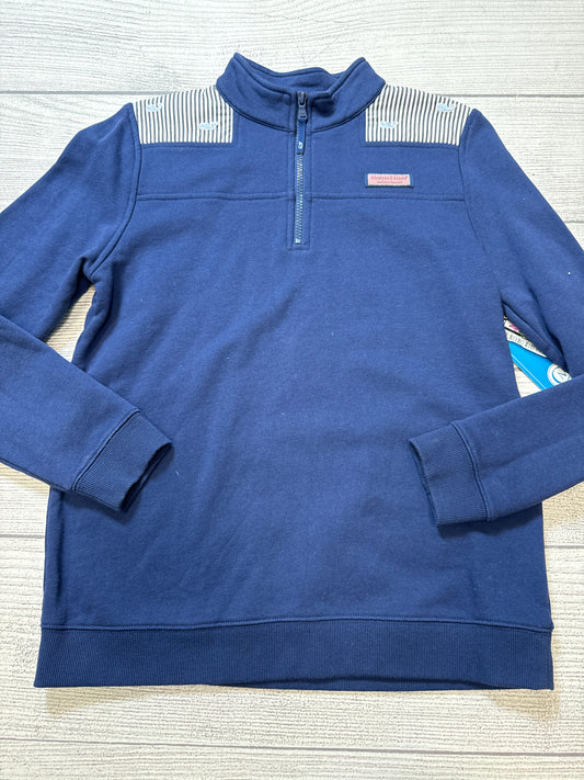 Sweatshirt Collar By Vineyard Vines In Navy, Size: Xl