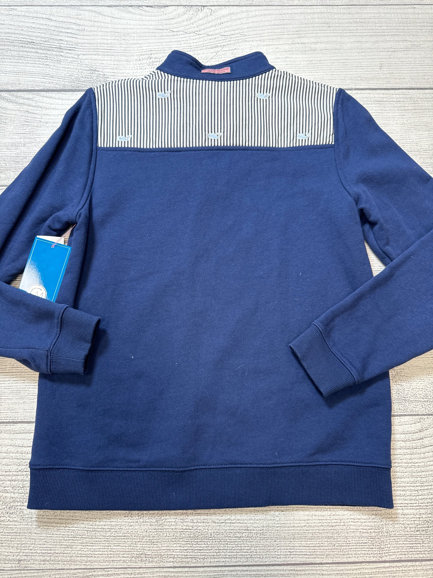 Sweatshirt Collar By Vineyard Vines In Navy, Size: Xl