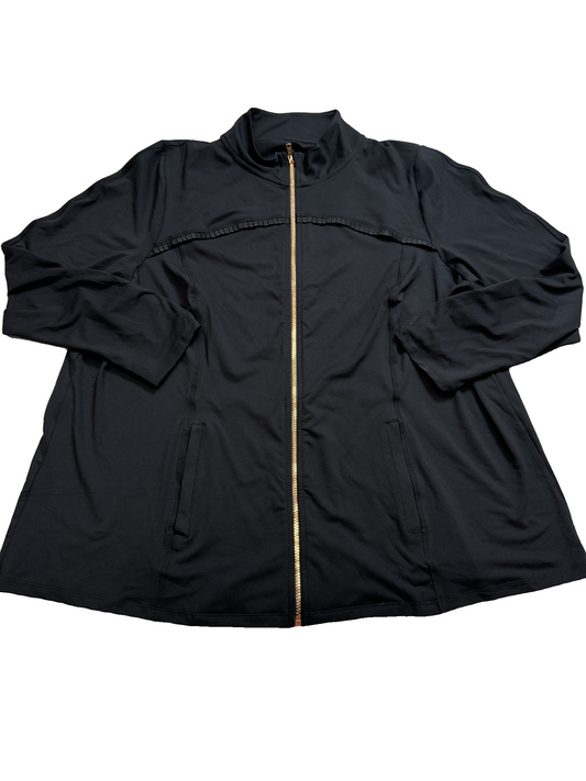 Athletic Jacket By Livi Active In Black, Size: 2x