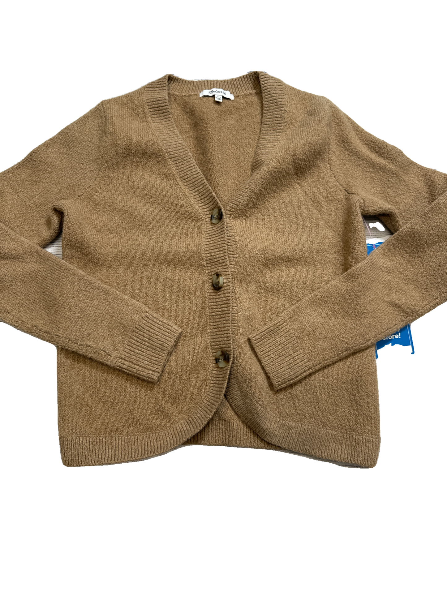 Sweater Cardigan By Madewell In Tan, Size: Xxs