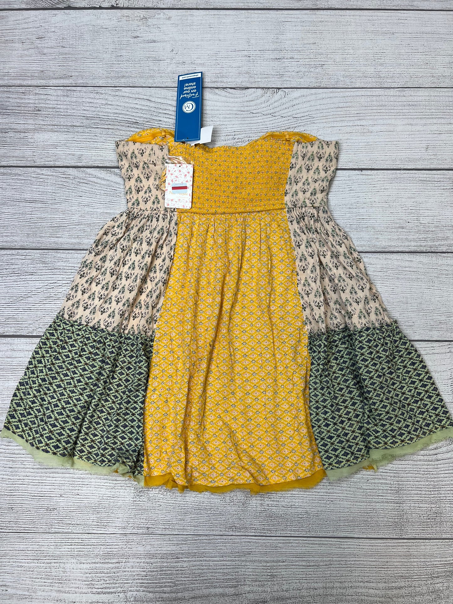 New! Yellow Dress Casual Short Free People, Size L