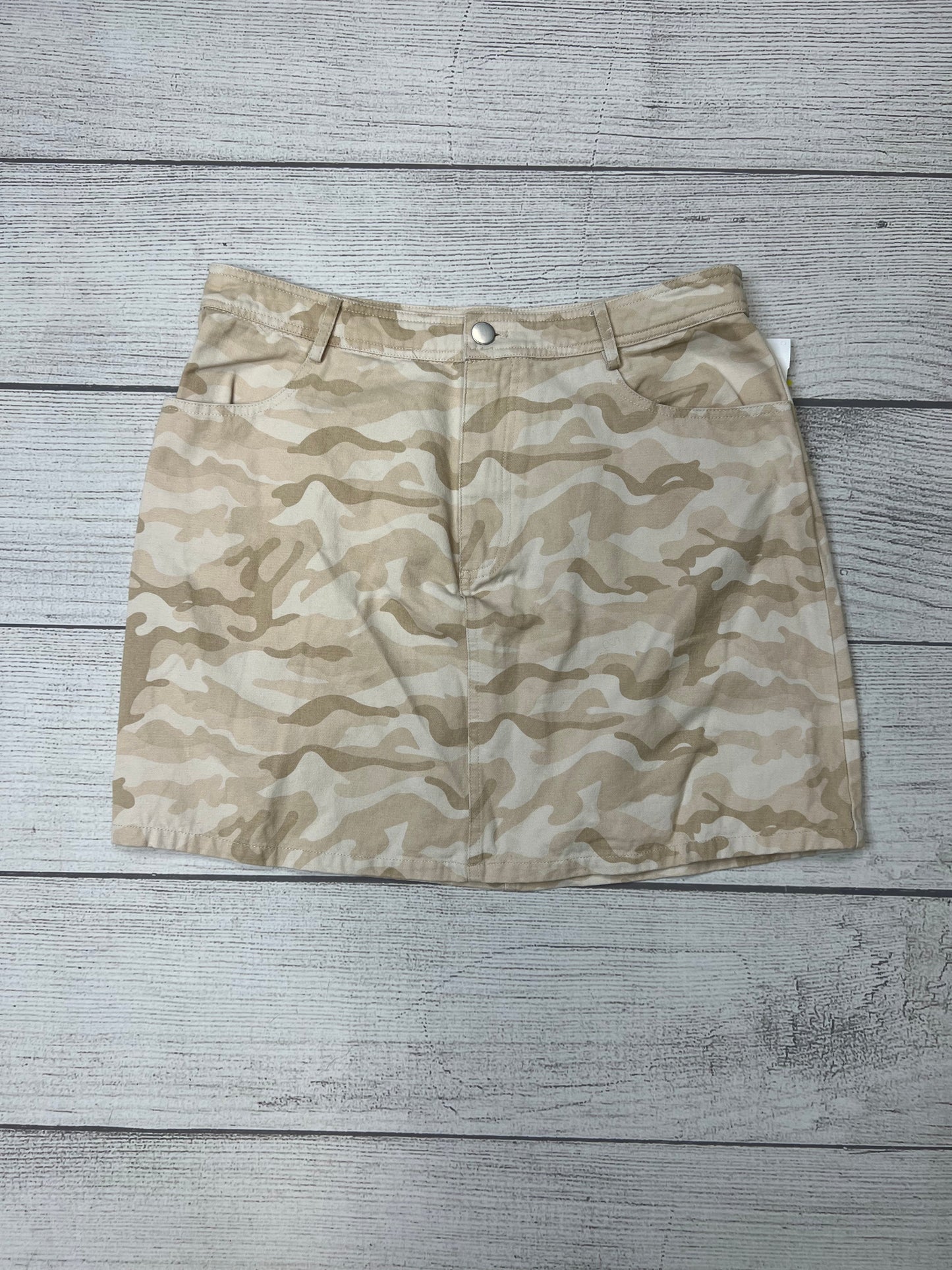 Camoflauge Skirt Midi Mod, Size L