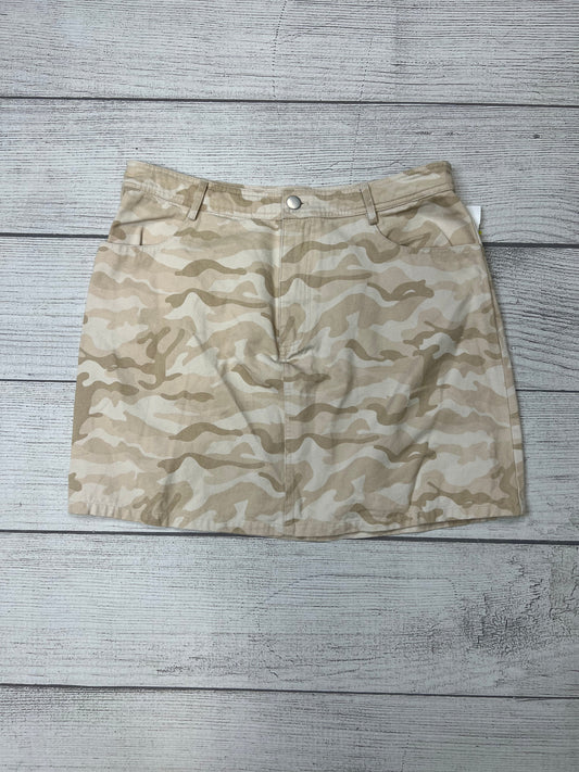 Camoflauge Skirt Midi Mod, Size L