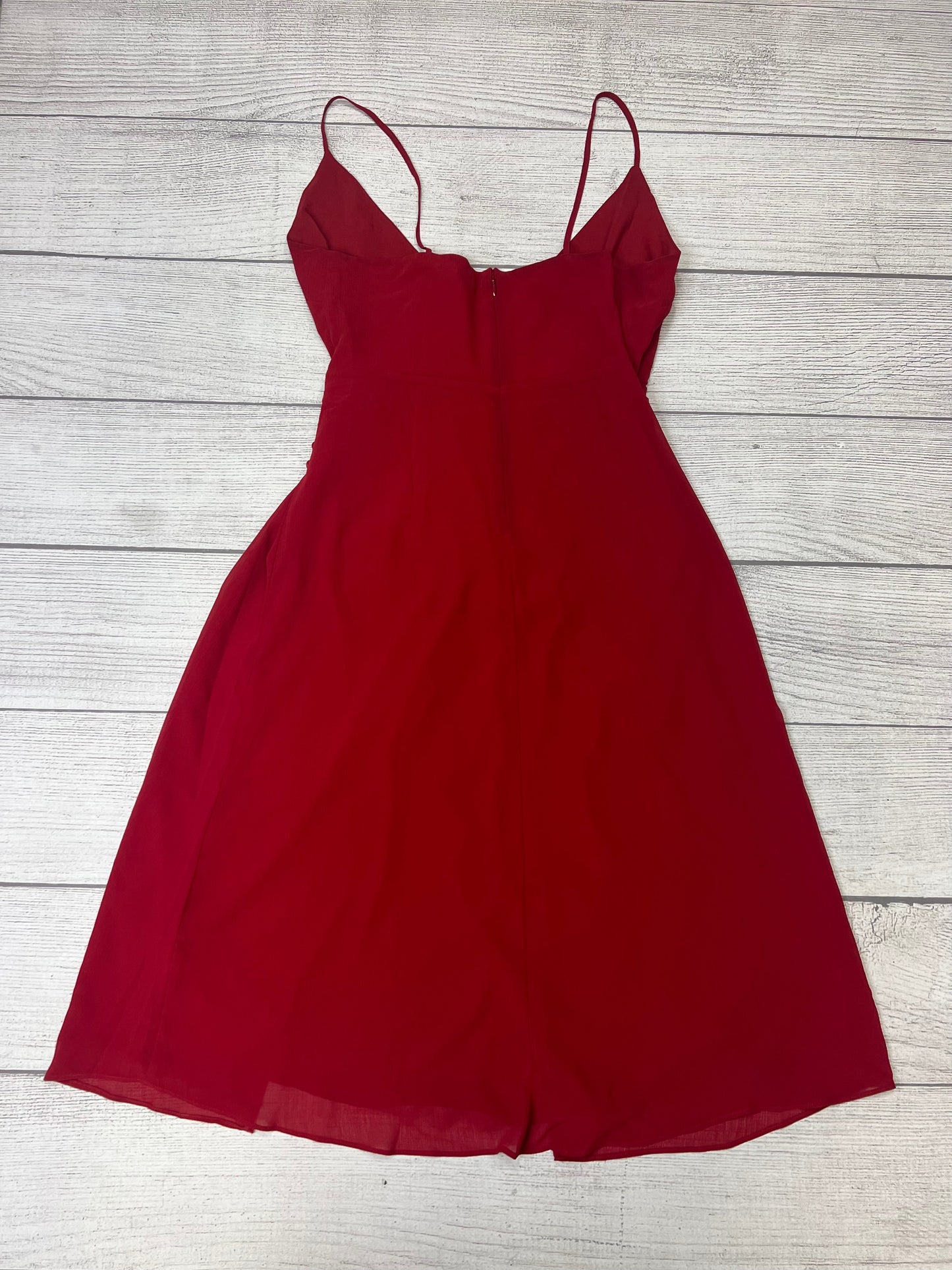 New! Red Dress Casual Midi Madewell, Size S